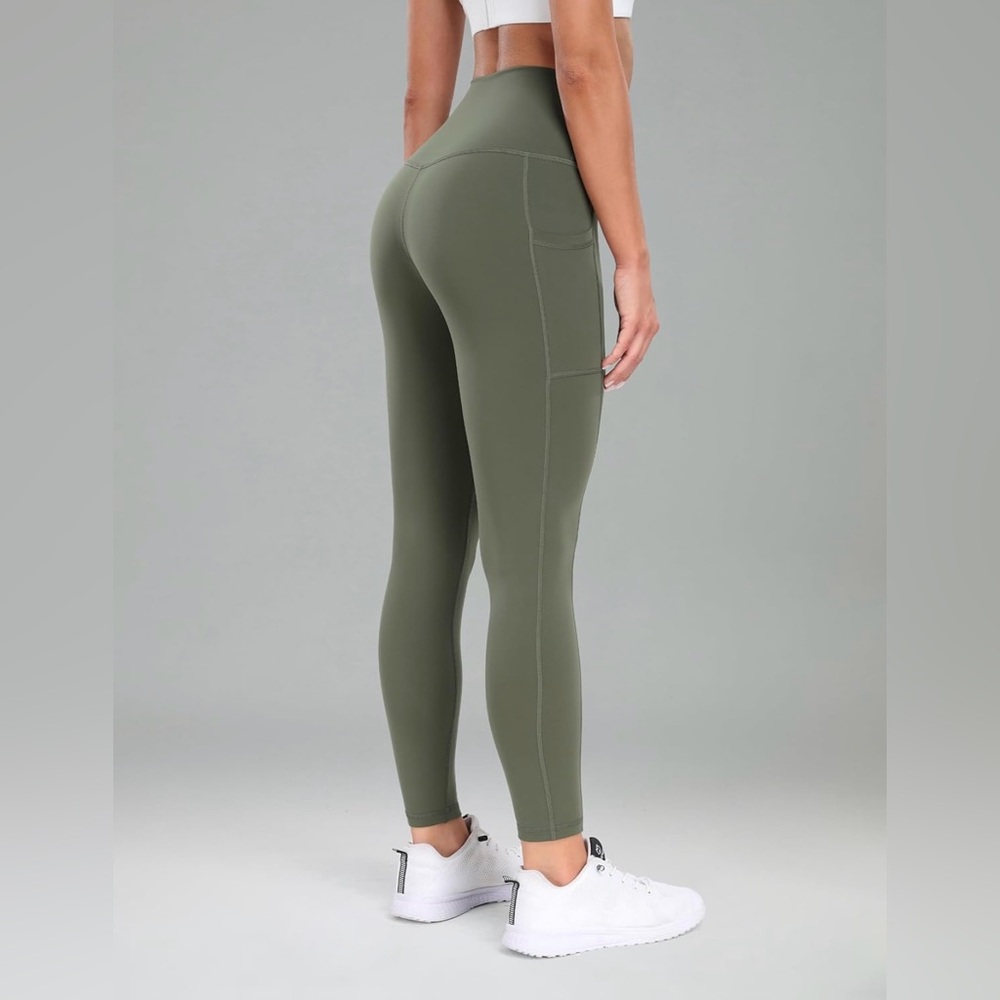 Colorfulkoala Women's High Waisted Yoga Pants 7/8 Length Leggings Pockets Medium - Picture 7 of 11